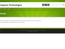 Tablet Screenshot of imploretech.com